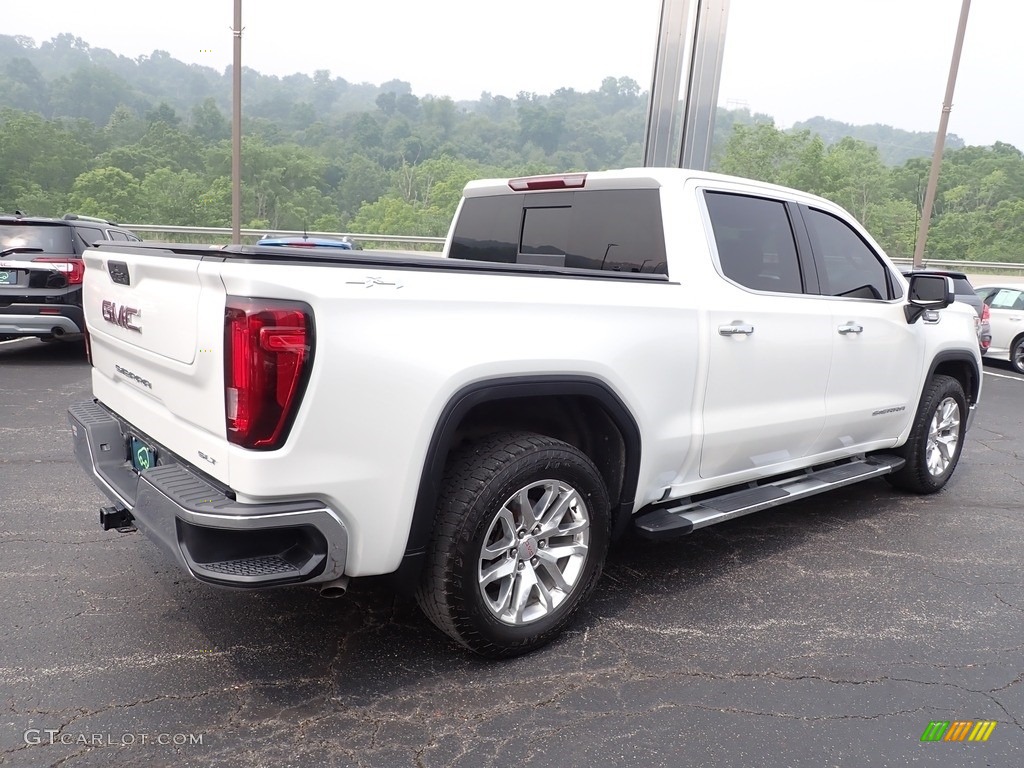 2021 Sierra 1500 SLT Crew Cab 4WD - White Frost Tricoat / Jet Black photo #7