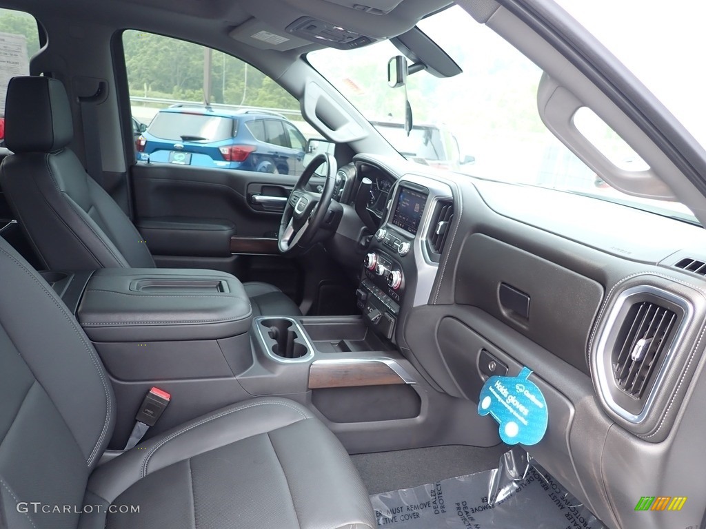 Jet Black Interior 2021 GMC Sierra 1500 SLT Crew Cab 4WD Photo #146266500