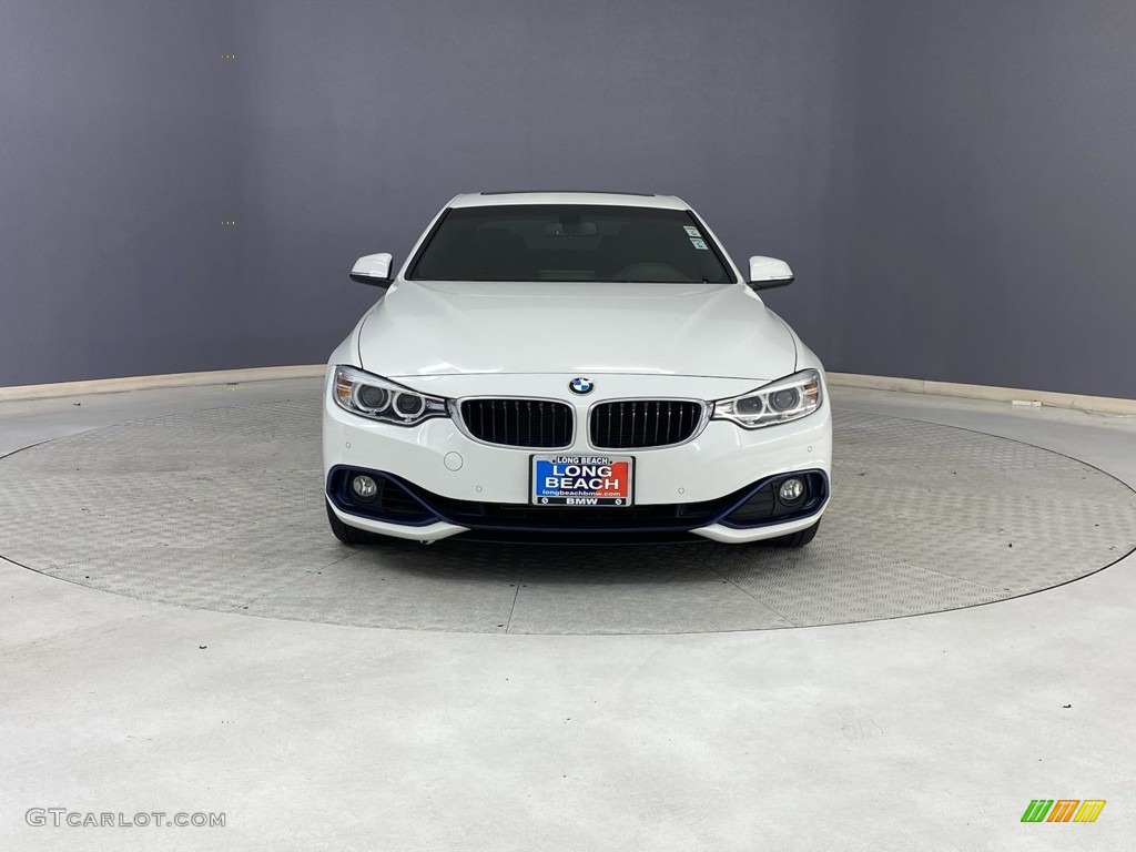 2016 4 Series 428i Coupe - Alpine White / Black photo #2