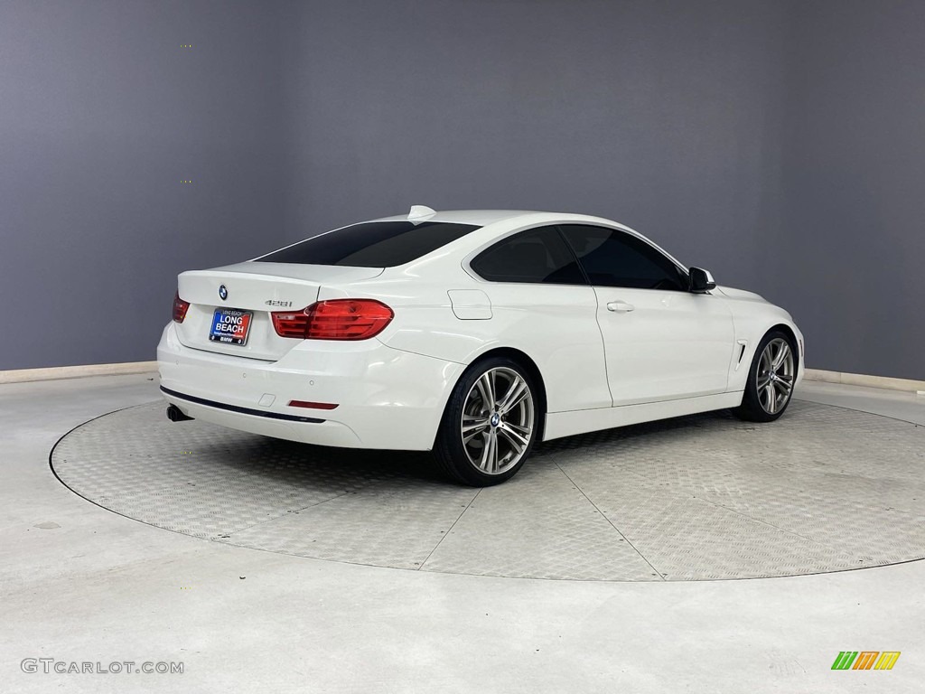 2016 4 Series 428i Coupe - Alpine White / Black photo #5