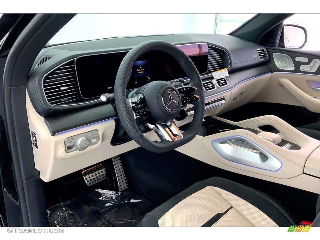 2024 Mercedes-Benz GLE 53 AMG 4Matic Coupe Macchiato Beige/Black Dashboard Photo #146267066