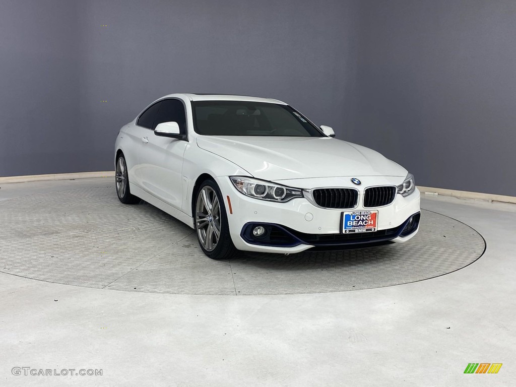 2016 4 Series 428i Coupe - Alpine White / Black photo #37