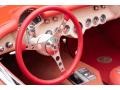 1957 Chevrolet Corvette Red Interior Steering Wheel Photo