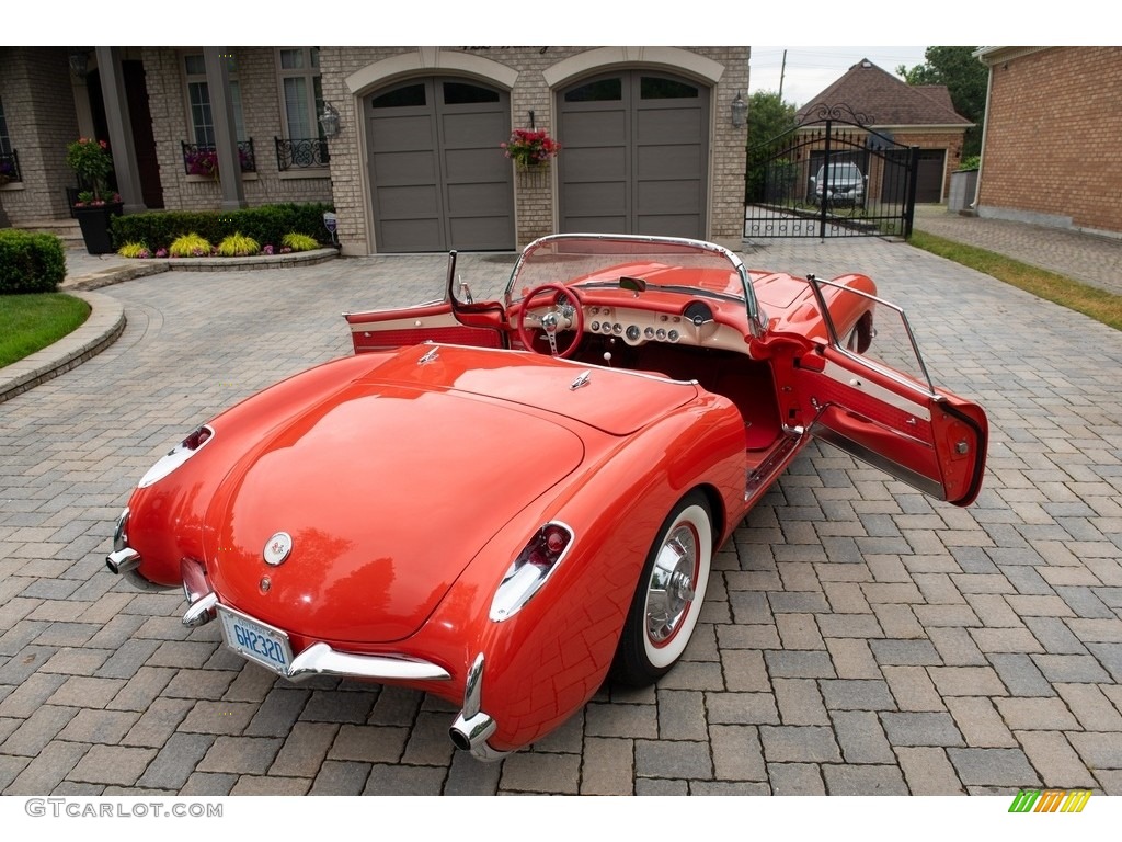 Venetian Red 1957 Chevrolet Corvette Standard Corvette Model Exterior Photo #146267618