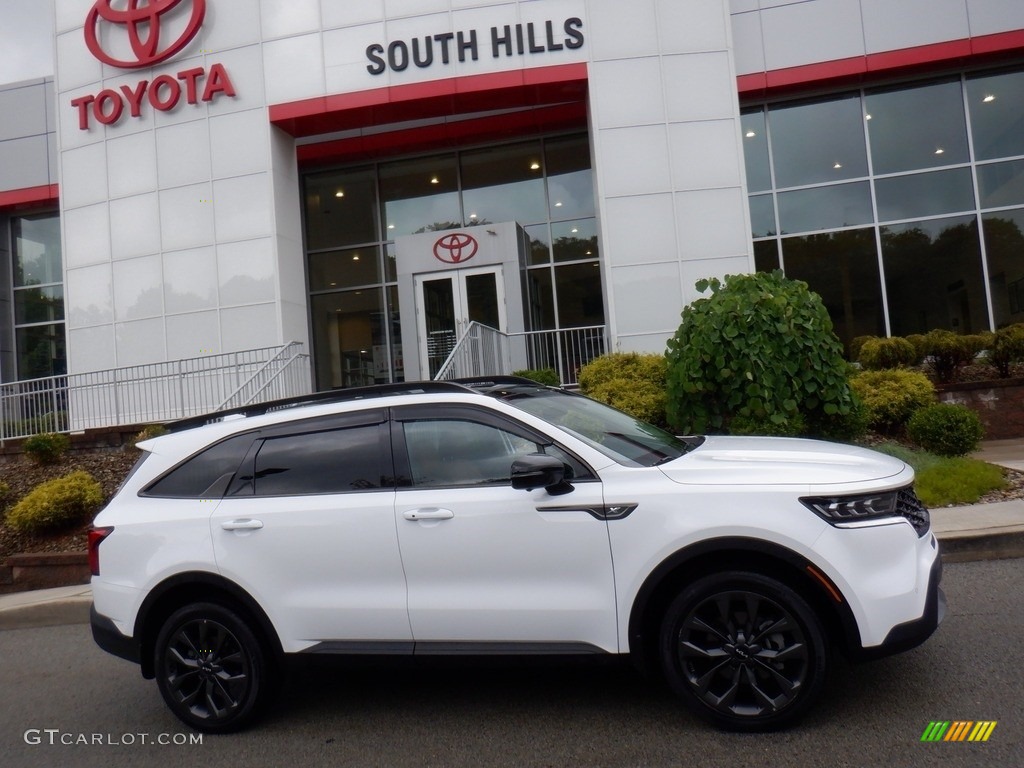 2022 Sorento X-Line SX Prestige AWD - Glacial White Pearl / Rust photo #2