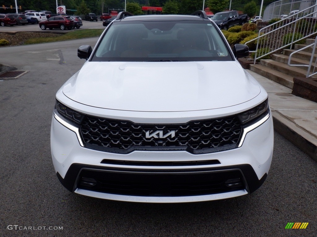 2022 Sorento X-Line SX Prestige AWD - Glacial White Pearl / Rust photo #13