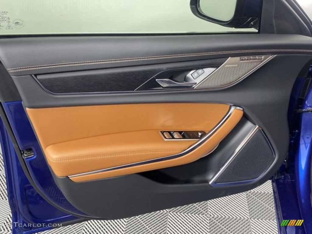 2023 Jaguar XF R-Dynamic SE AWD Siena Tan/Ebony Door Panel Photo #146269562