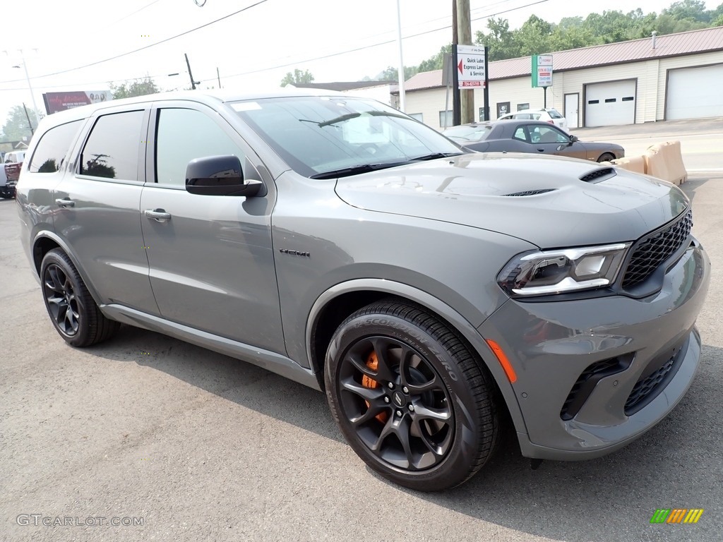 Destroyer Gray 2023 Dodge Durango R/T Hemi Orange AWD Exterior Photo #146269877