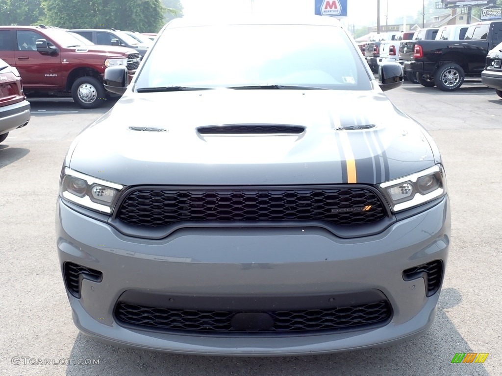 Destroyer Gray 2023 Dodge Durango R/T Hemi Orange AWD Exterior Photo #146269907