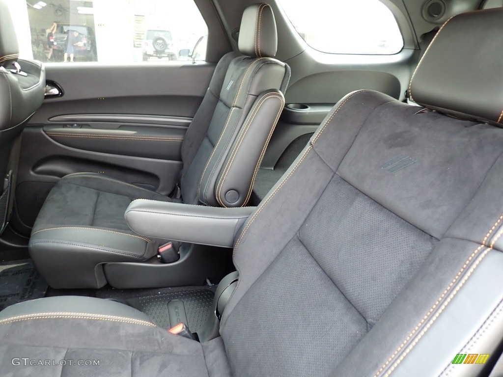 Black/Orange Accent Stitching Interior 2023 Dodge Durango R/T Hemi Orange AWD Photo #146269964