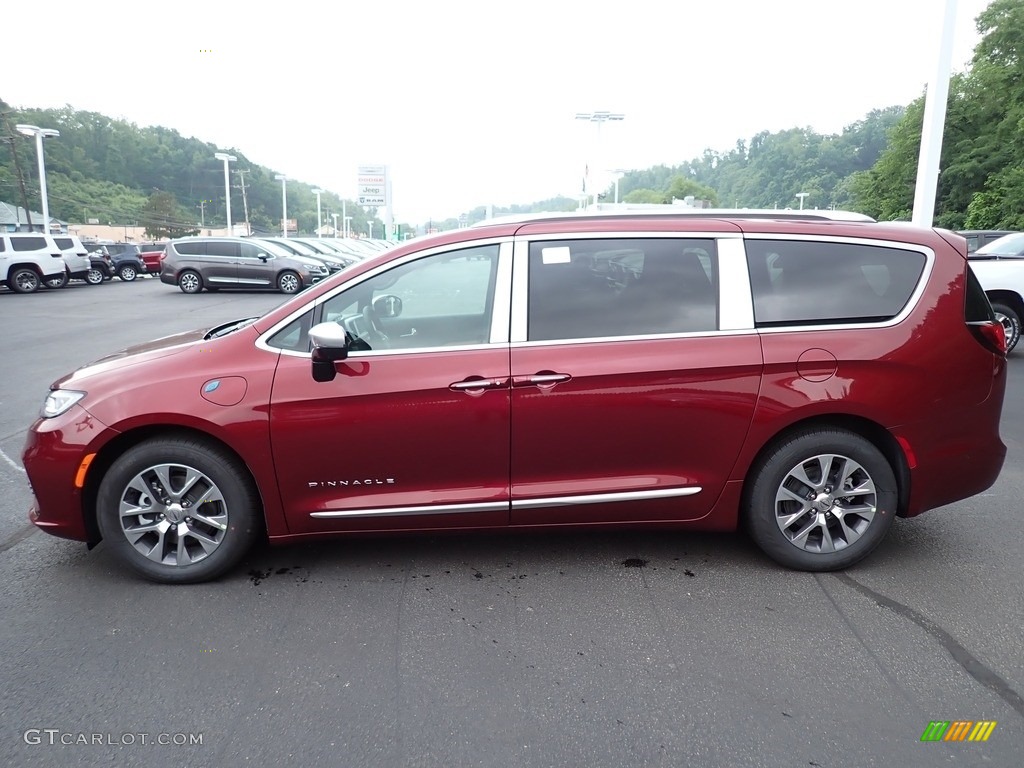 Velvet Red Pearl 2023 Chrysler Pacifica Pinnacle Plug-In Hybrid Exterior Photo #146271221