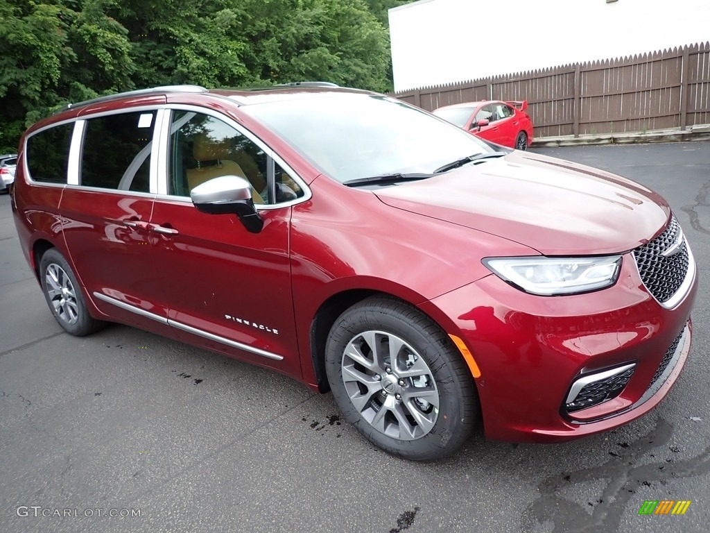 Velvet Red Pearl 2023 Chrysler Pacifica Pinnacle Plug-In Hybrid Exterior Photo #146271344