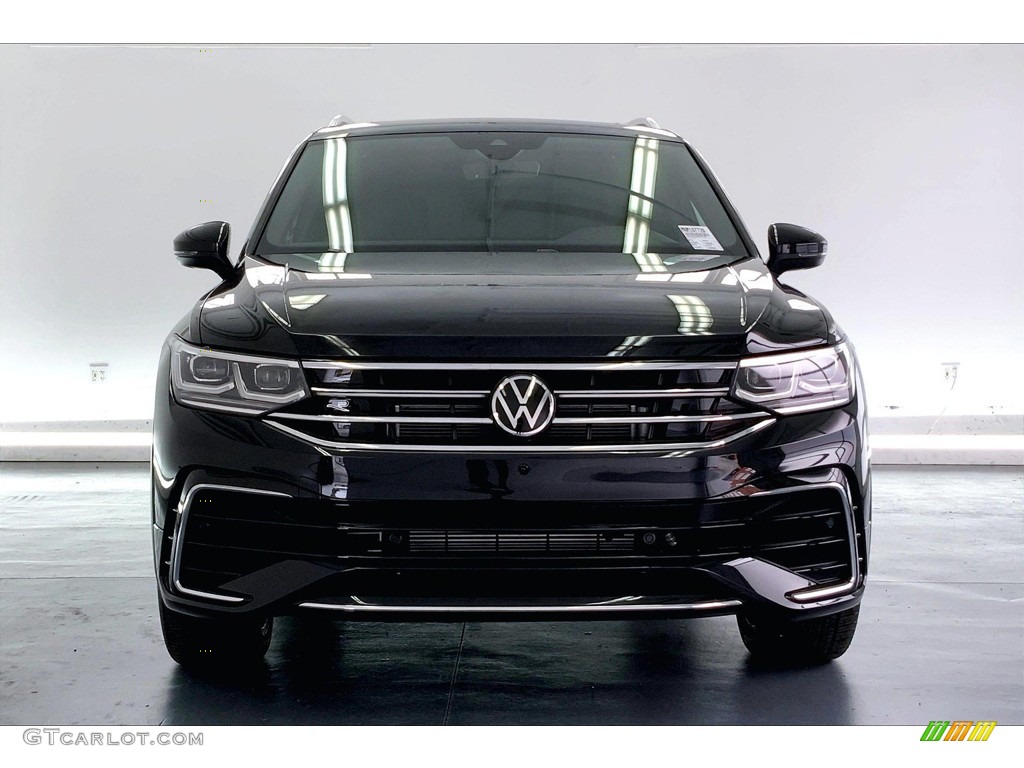2022 Tiguan SEL R-Line 4Motion - Deep Black Pearl / Titan Black photo #2