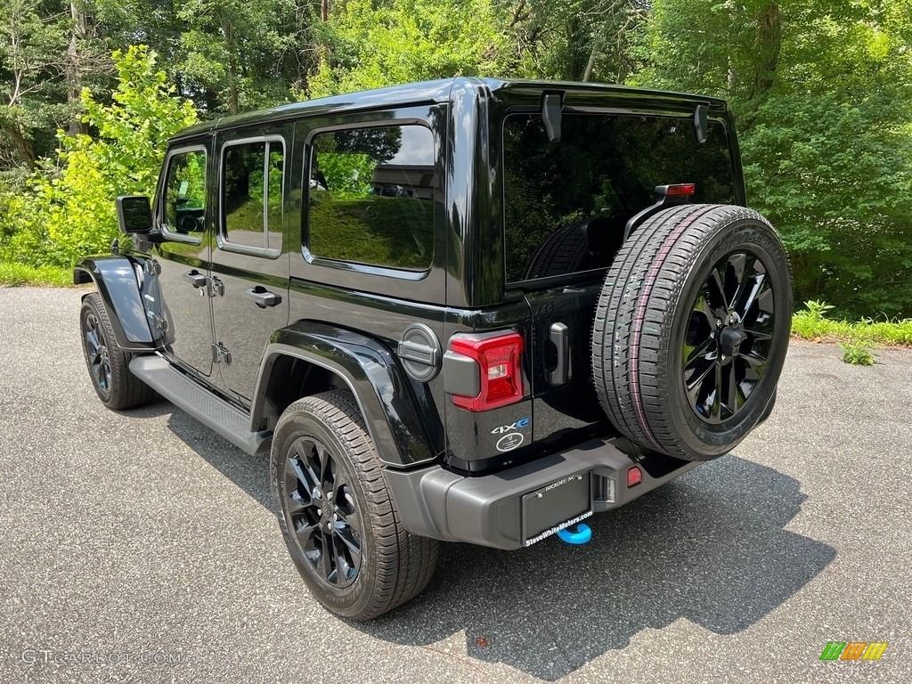 Black 2023 Jeep Wrangler Unlimited Sahara 4XE Hybrid Exterior Photo #146271575