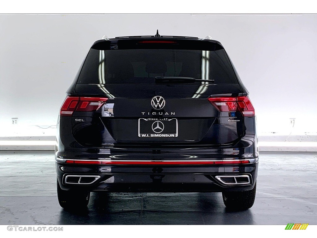 2022 Tiguan SEL R-Line 4Motion - Deep Black Pearl / Titan Black photo #3
