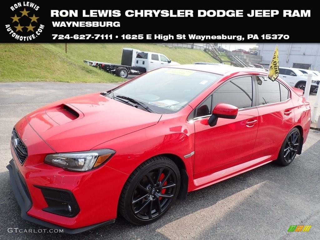 2020 WRX Limited - Pure Red / Carbon Black photo #1