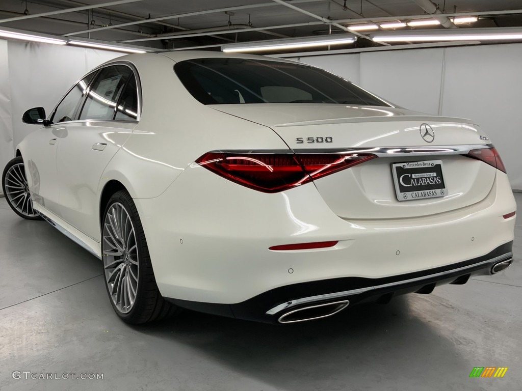 2023 S 500 4Matic Sedan - Diamond White / Black photo #6