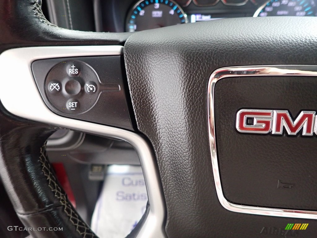 2019 GMC Sierra 1500 Limited SLE Double Cab 4WD Jet Black Steering Wheel Photo #146274605