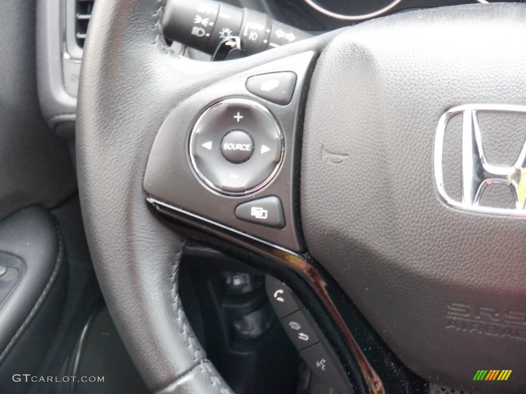 2020 Honda HR-V Sport AWD Black Steering Wheel Photo #146275211