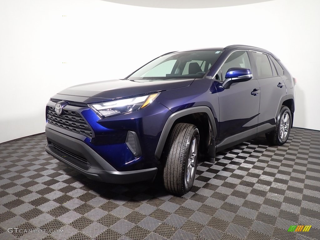 2022 RAV4 XLE AWD - Blueprint / Black photo #8