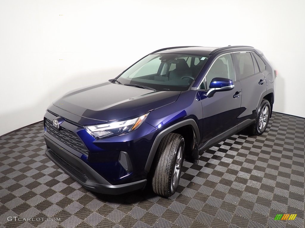 2022 RAV4 XLE AWD - Blueprint / Black photo #9