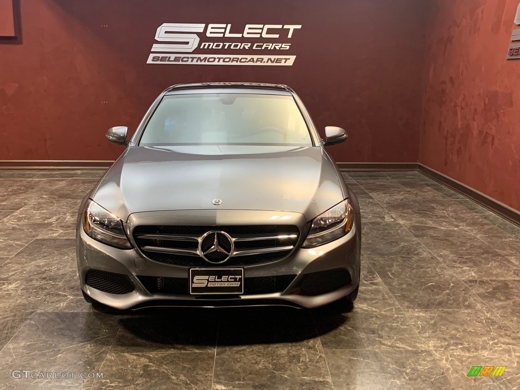 2018 C 300 4Matic Sedan - Selenite Grey Metallic / Black photo #2