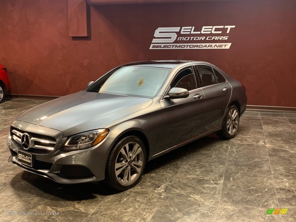 2018 C 300 4Matic Sedan - Selenite Grey Metallic / Black photo #6