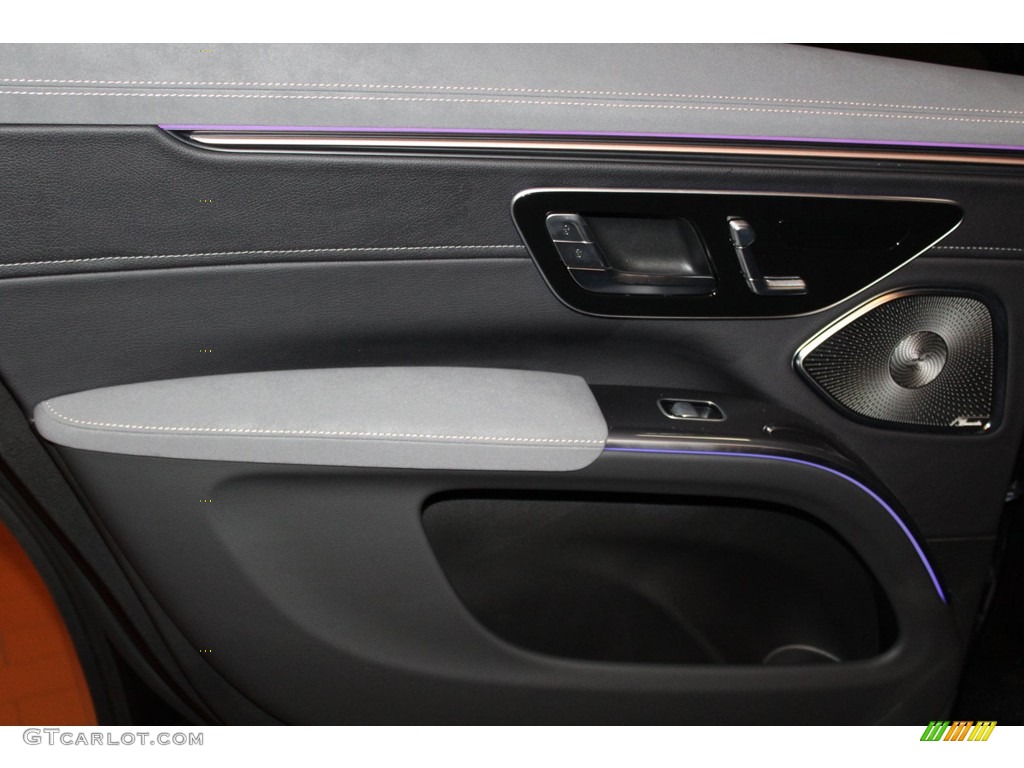 2023 Mercedes-Benz EQS 450+ SUV Black/Space Gray Door Panel Photo #146277927