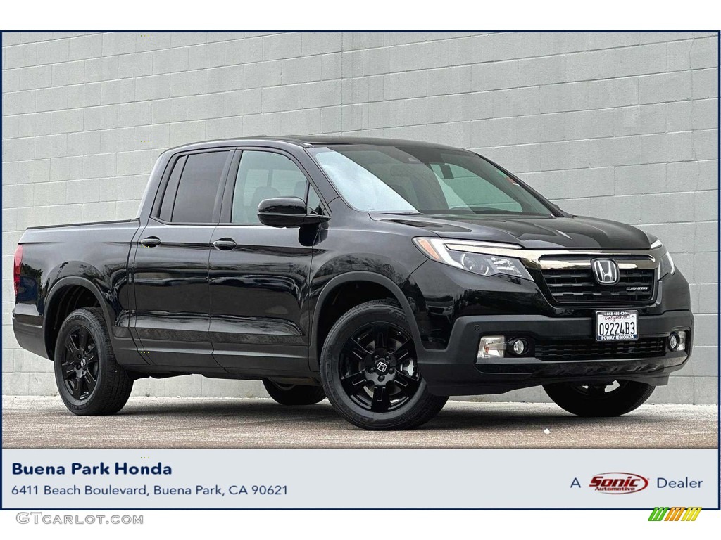 2020 Ridgeline Black Edition AWD - Crystal Black Pearl / Black photo #1