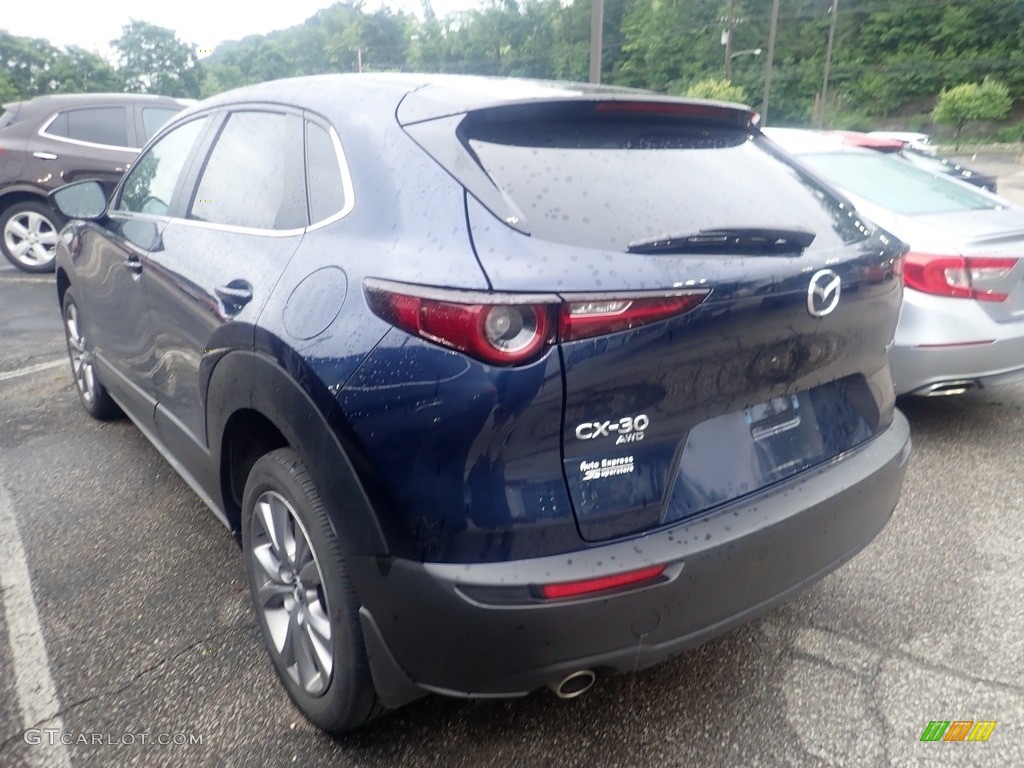 2021 CX-30 Preferred AWD - Deep Crystal Blue Mica / Black photo #2