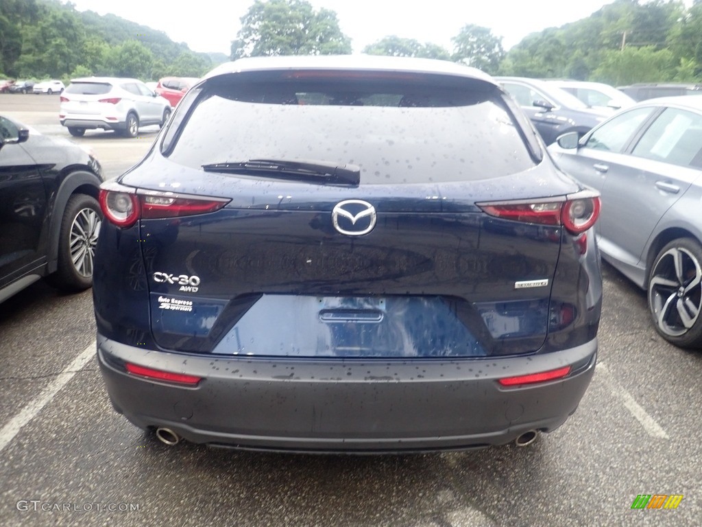 2021 CX-30 Preferred AWD - Deep Crystal Blue Mica / Black photo #3