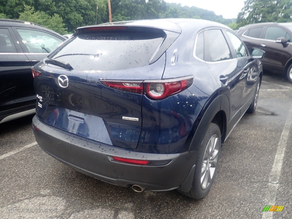 2021 CX-30 Preferred AWD - Deep Crystal Blue Mica / Black photo #4