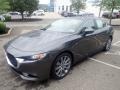 Front 3/4 View of 2023 Mazda3 2.5 S Preferred Sedan