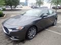 Machine Gray Metallic 2023 Mazda Mazda3 2.5 S Preferred Sedan Exterior