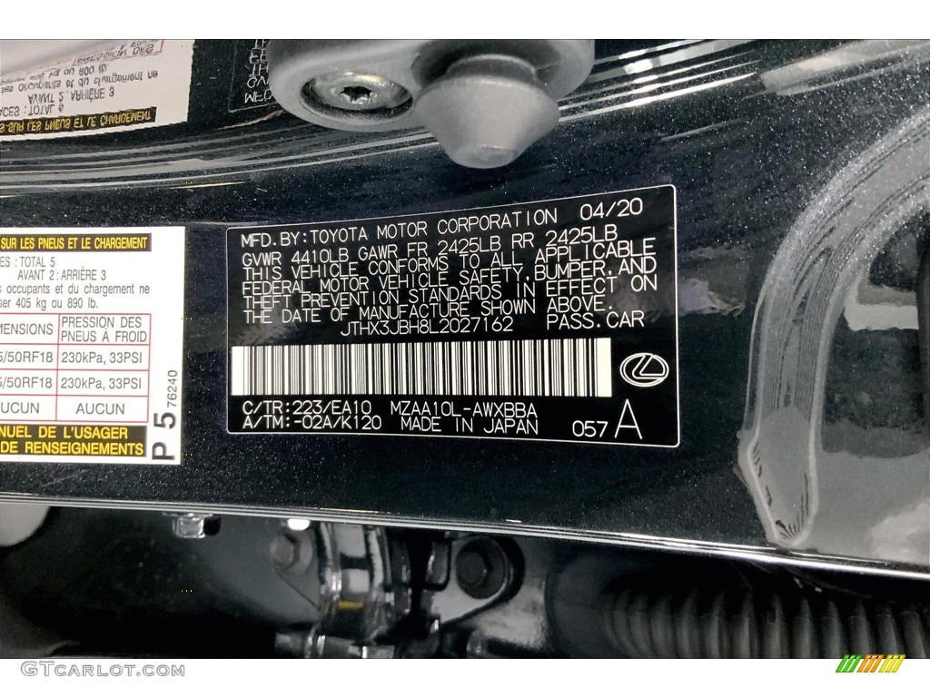 2020 UX Color Code 223 for Caviar Photo #146278981