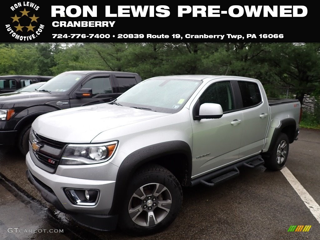 2016 Colorado Z71 Crew Cab 4x4 - Silver Ice Metallic / Jet Black photo #1