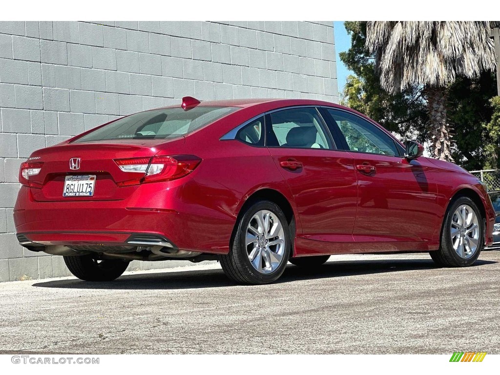 2018 Accord LX Sedan - Radiant Red Metallic / Gray photo #4