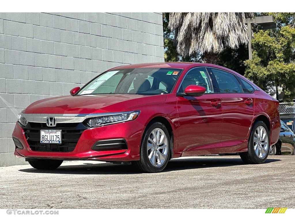 2018 Accord LX Sedan - Radiant Red Metallic / Gray photo #8