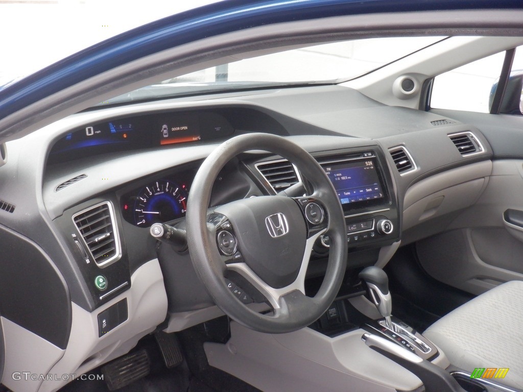 2015 Civic EX Sedan - Dyno Blue Pearl / Gray photo #11