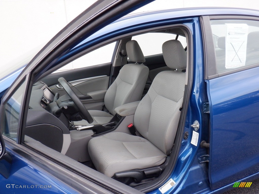 2015 Civic EX Sedan - Dyno Blue Pearl / Gray photo #13