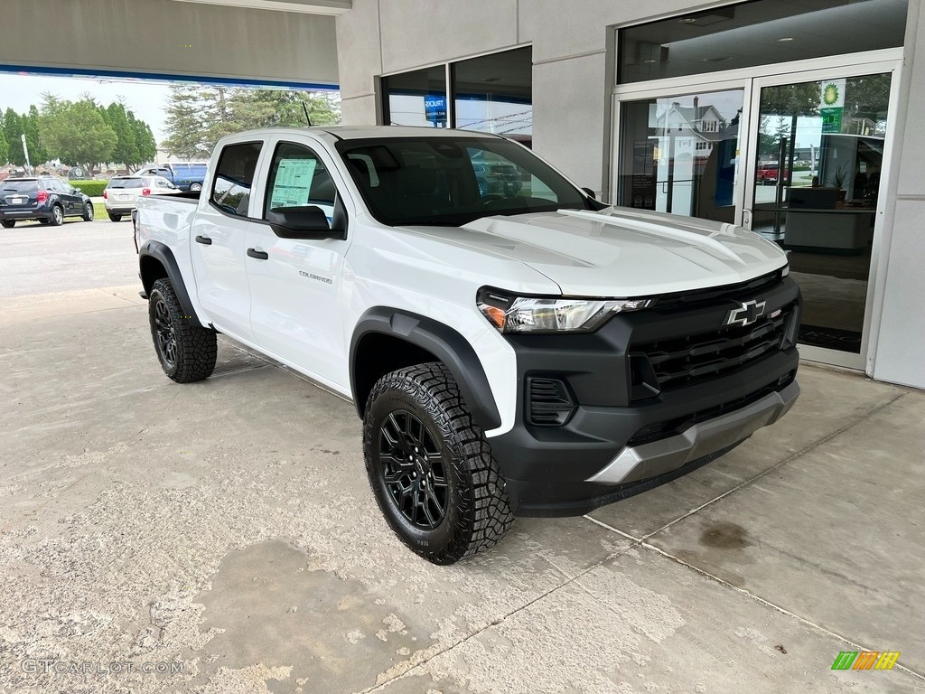 Summit White 2023 Chevrolet Colorado Trail Boss Crew Cab 4x4 Exterior Photo #146279473