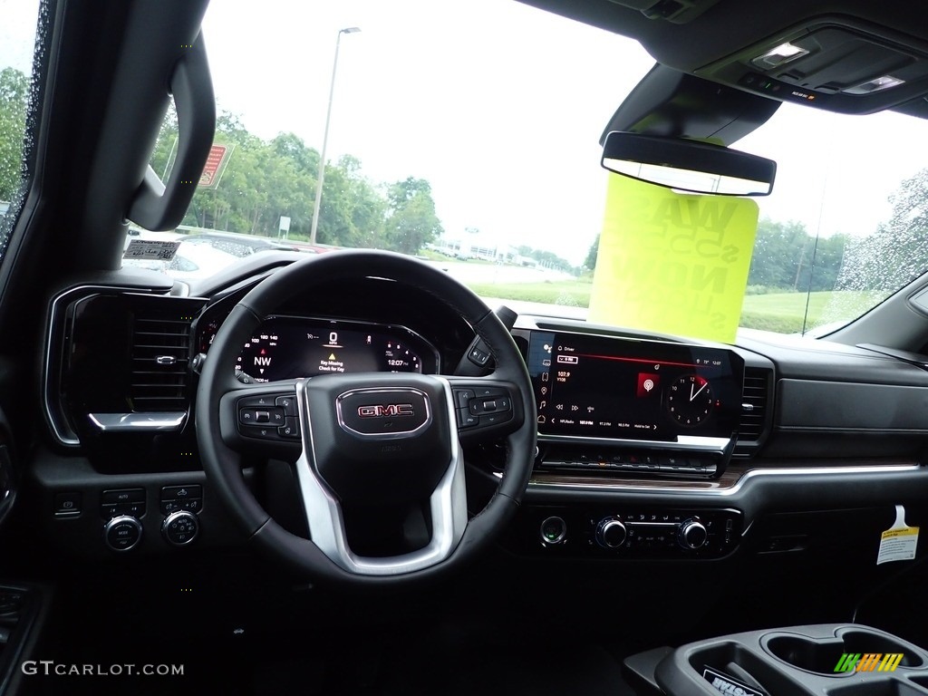 2023 GMC Sierra 1500 Pickup Jet Black Dashboard Photo #146279914