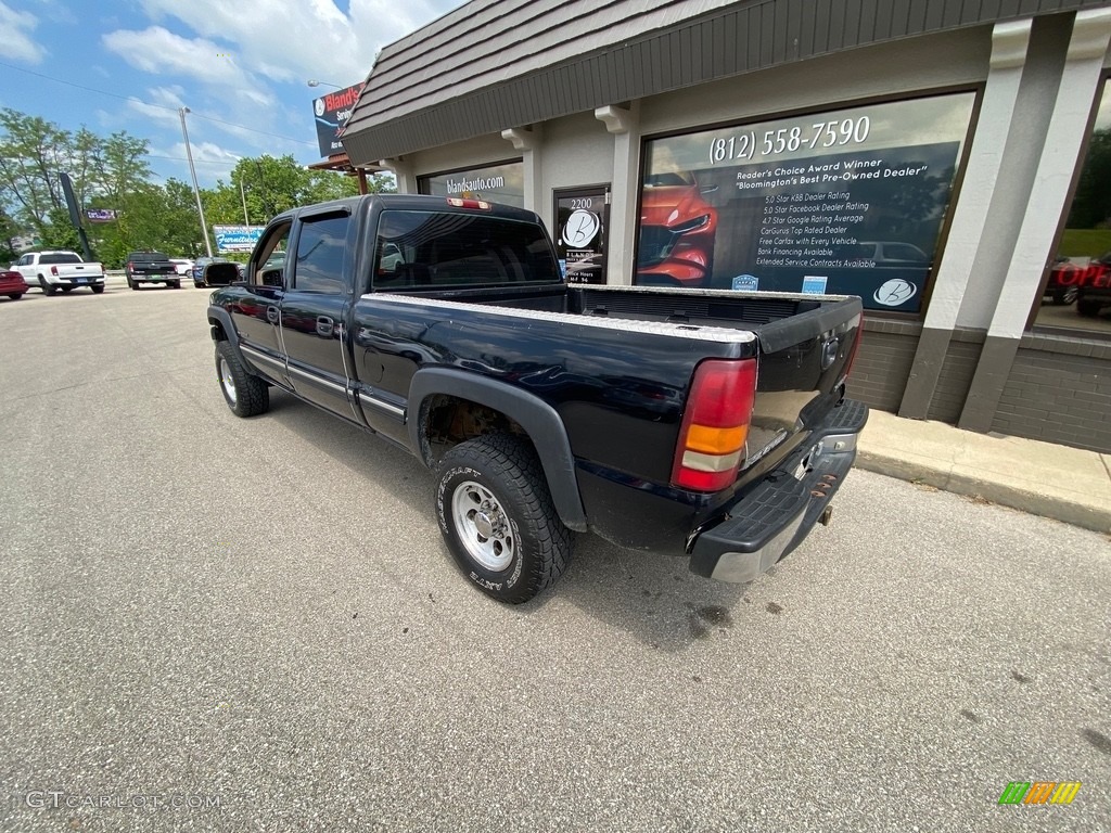 2001 Silverado 1500 LS Crew Cab 4x4 - Onyx Black / Tan photo #3