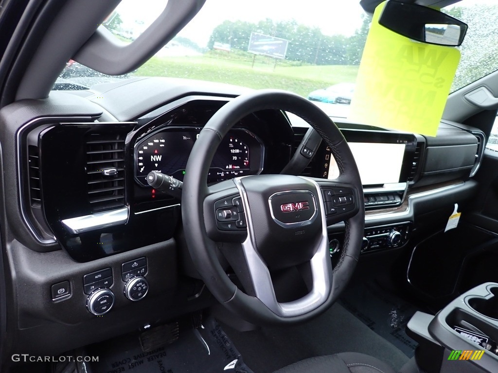 2023 GMC Sierra 1500 Pickup Jet Black Dashboard Photo #146280109