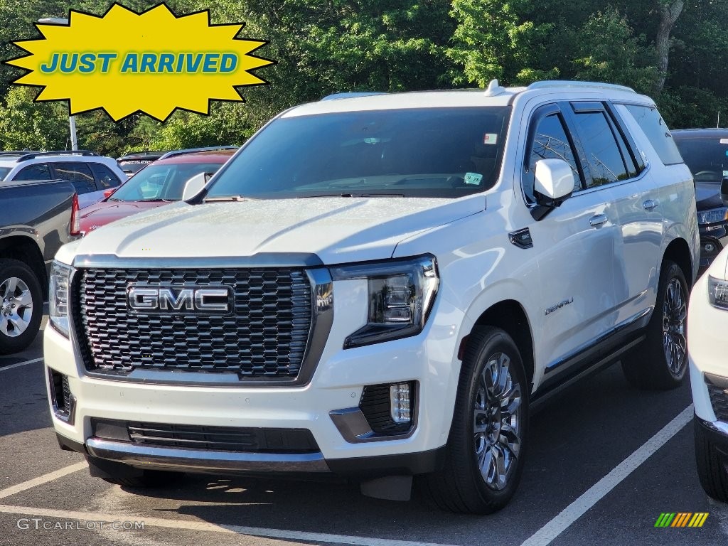 2023 Yukon Denali 4WD - White Frost Tricoat / Alpine Umber photo #1