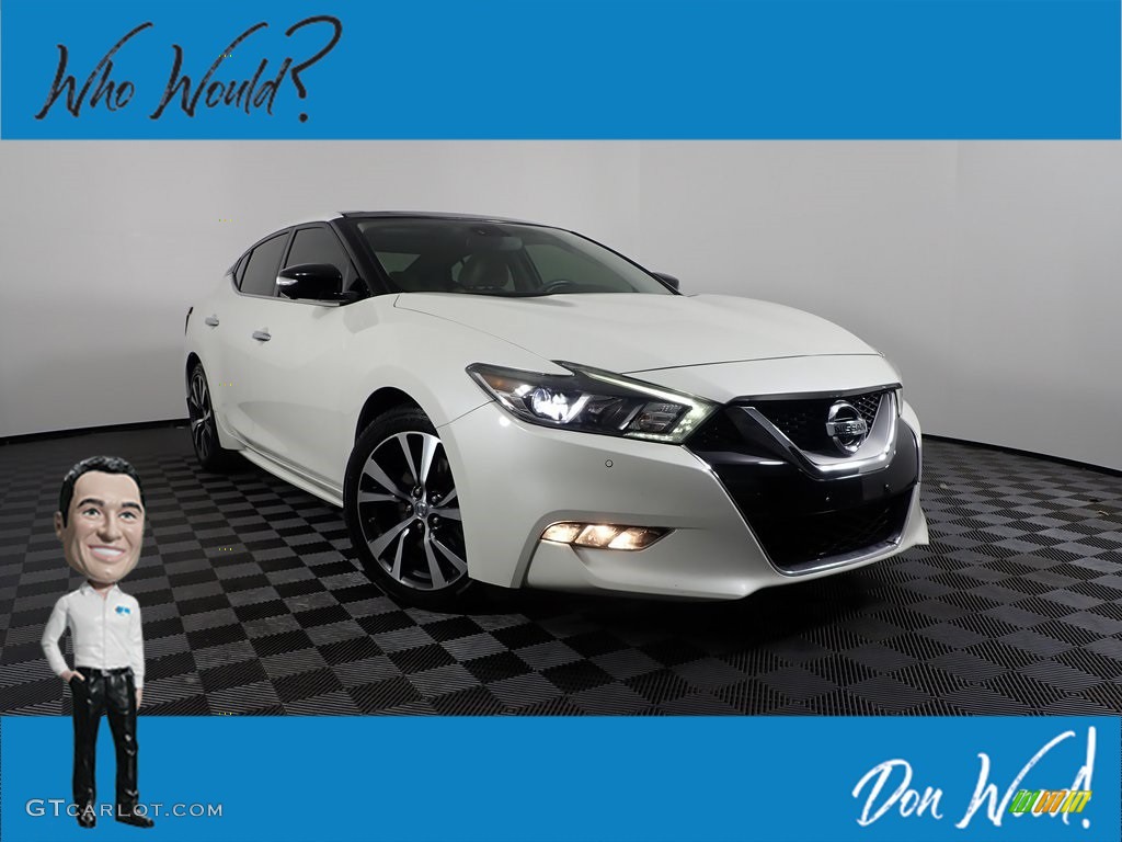 2016 Maxima Platinum - Pearl White / Cashmere photo #1