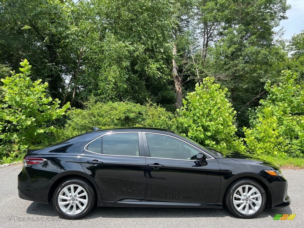 Midnight Black Metallic 2022 Toyota Camry LE Exterior Photo #146282803