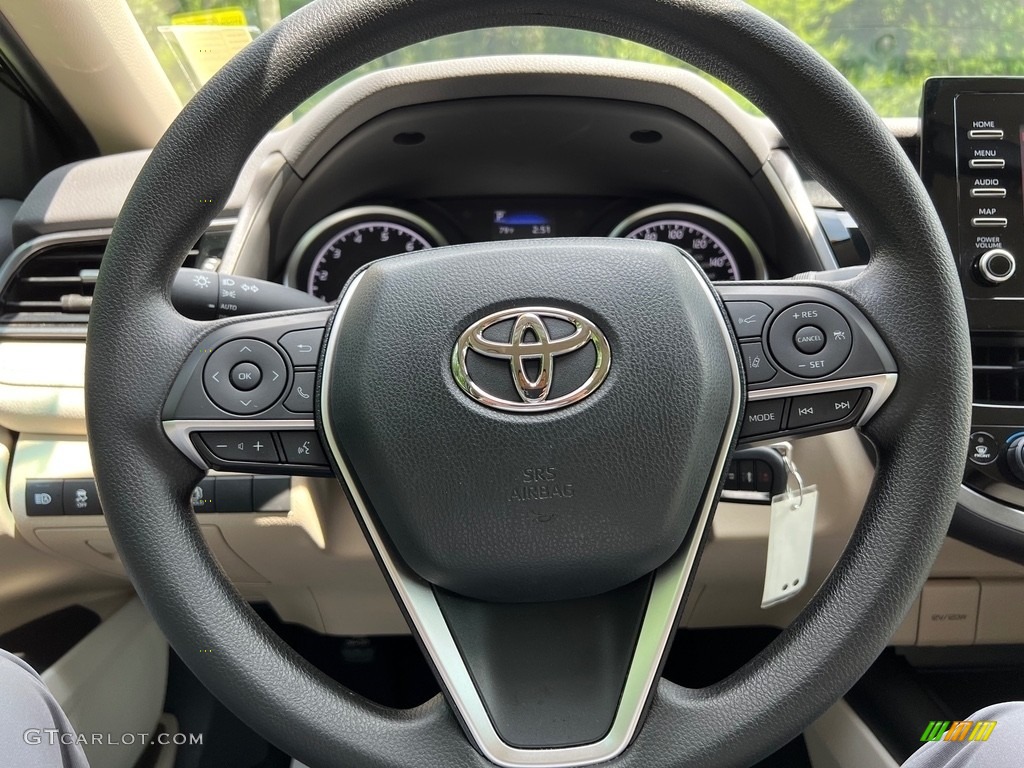 2022 Toyota Camry LE Macadamia Steering Wheel Photo #146282926