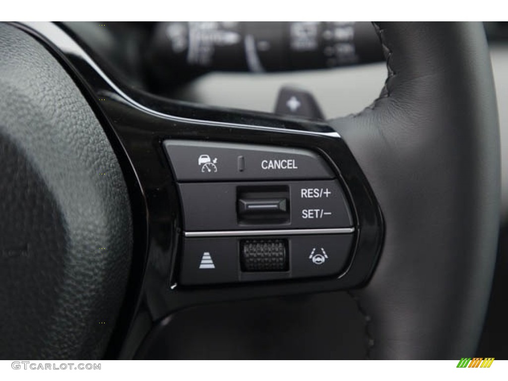 2023 Honda Pilot Elite AWD Gray Steering Wheel Photo #146284667