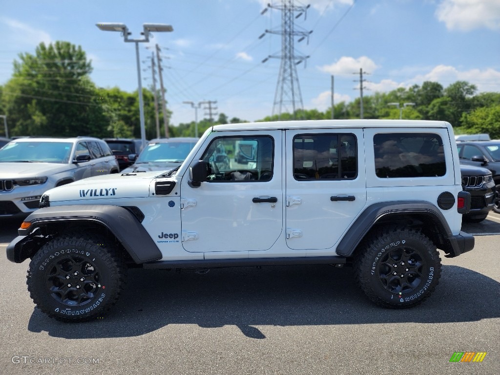 2023 Wrangler Unlimited Willys 4XE Hybrid - Bright White / Black photo #3